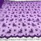 1 Yard Lace Beaded Fabric Fuchsia Polyester Net Mesh with Beads Pearls Sequins, 54 Inches Wide
